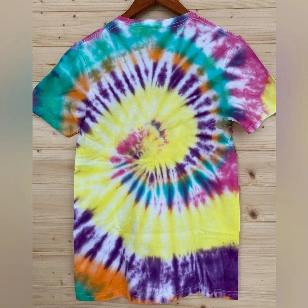 NEW Unisex Small GILDAN Soft Style Multi Colored Tie Dye T-Shirt Bundle of 3